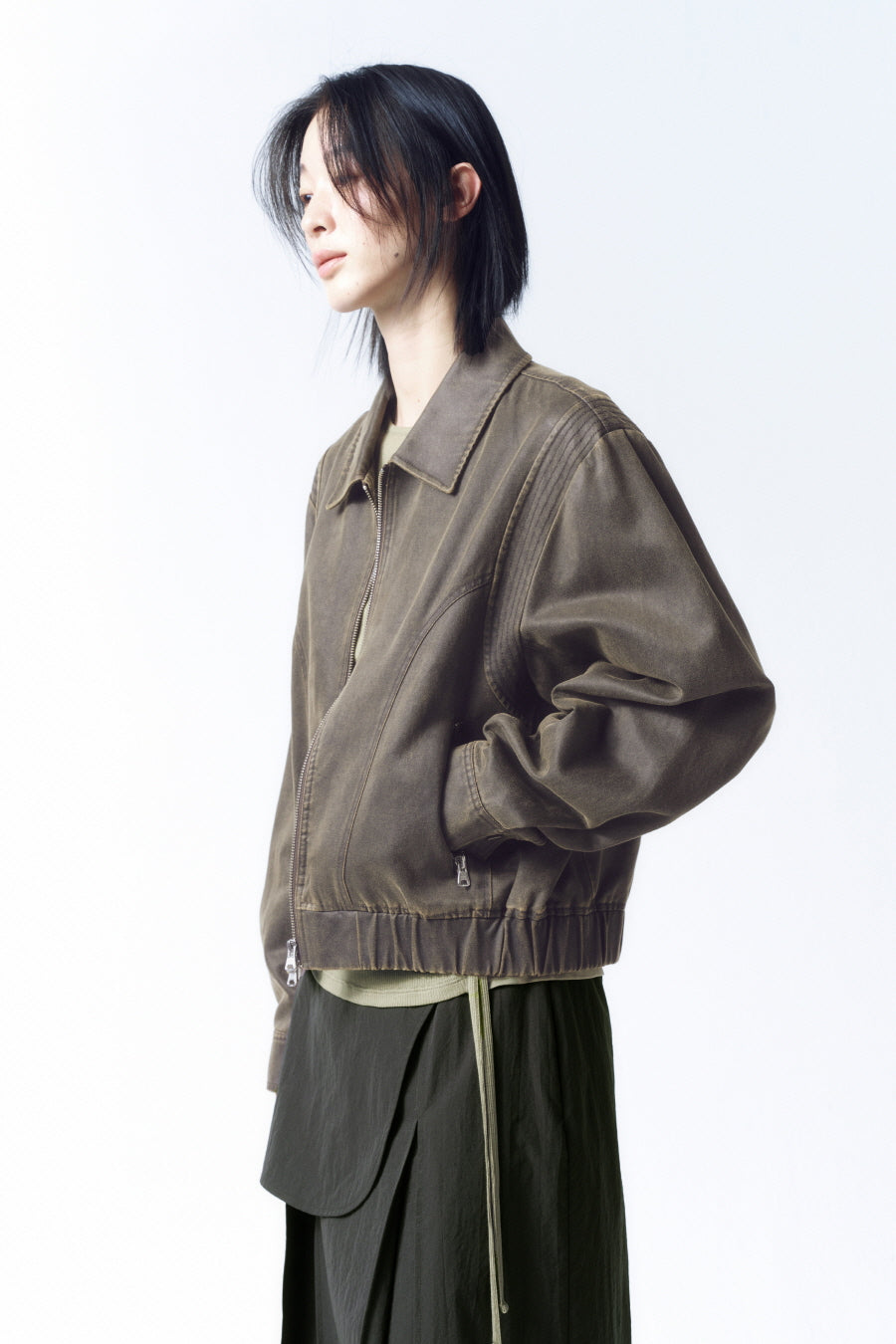 Insilence - Vintage Pigment Jumper (Brown) product image 3 | TRAB K-Fashion Australia