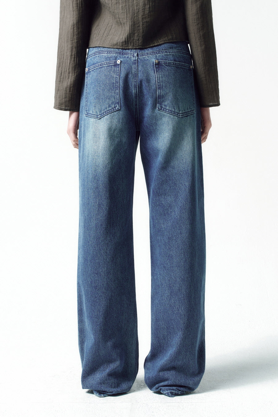 Insilence - Curving Stud Denim (Blue) product image 5 | TRAB K-Fashion Australia