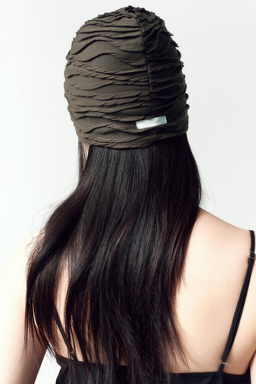 Insilence - Pleated Two-Way Beanie (Brown) product image 5 | TRAB K-Fashion Australia