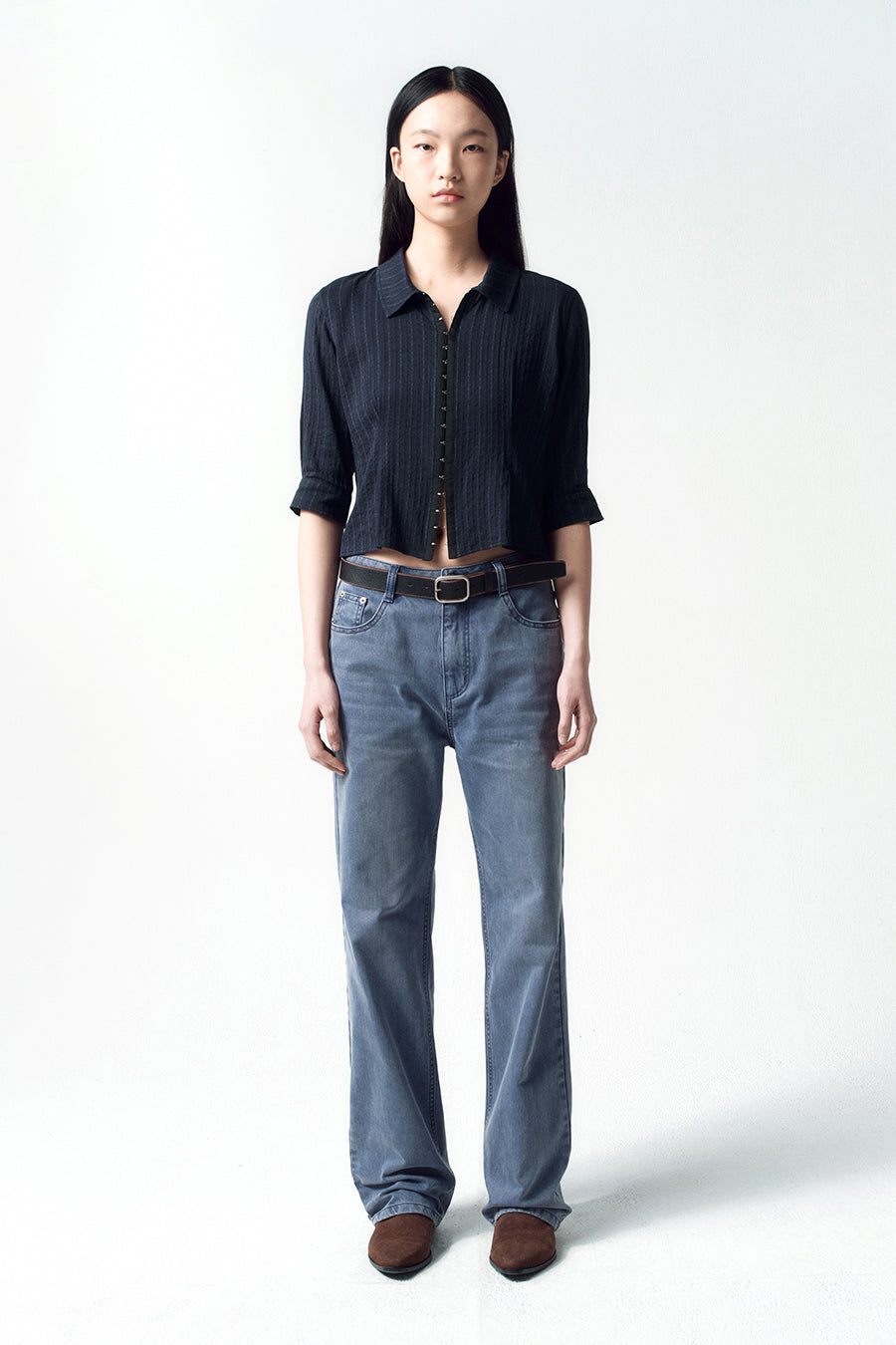 Insilence - Vintage Scrap Leather Belt (Dark Brown) product image 5 | TRAB K-Fashion Australia