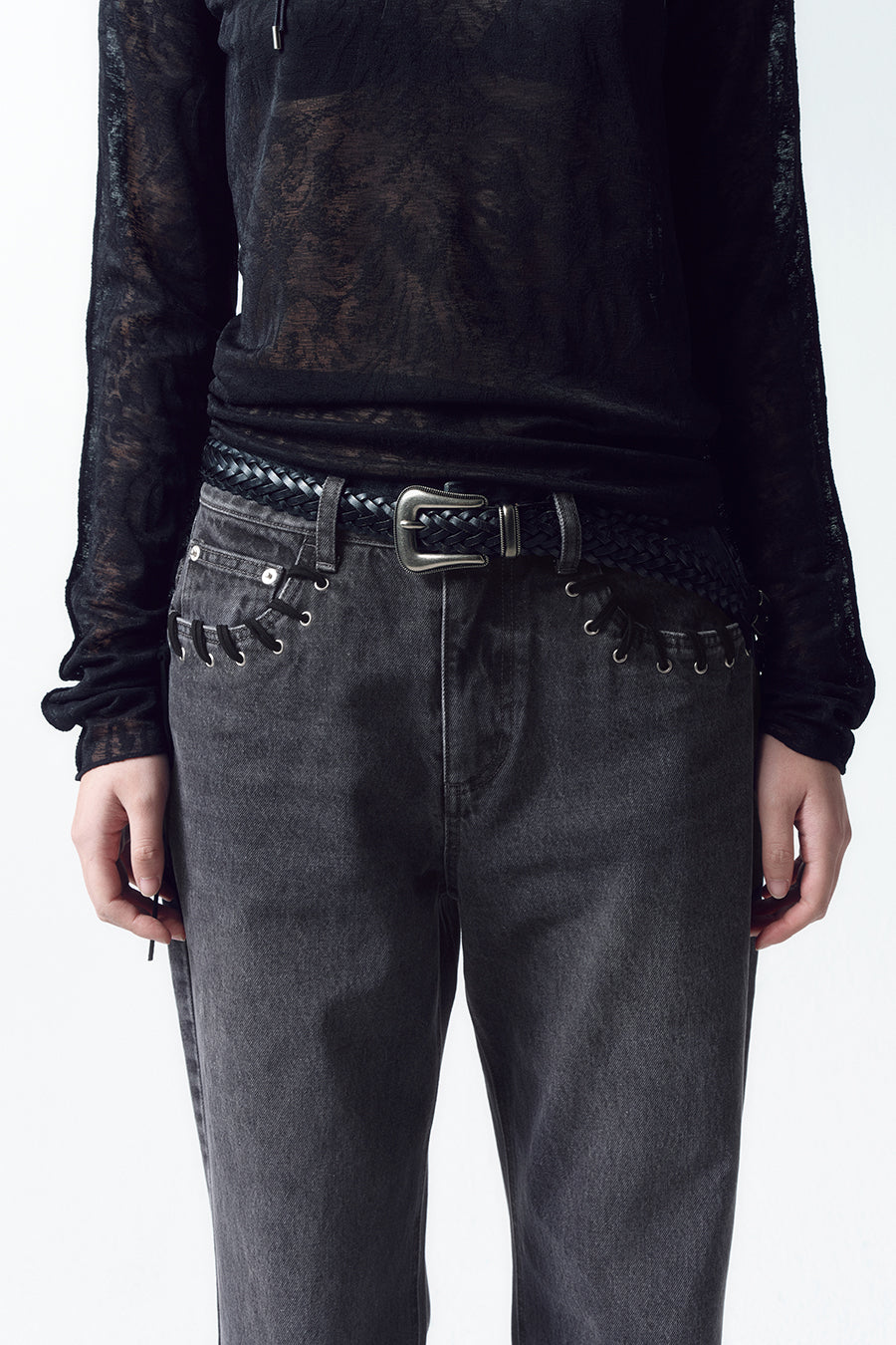 Insilence - Braid belt (Black) product image 4 | TRAB K-Fashion Australia