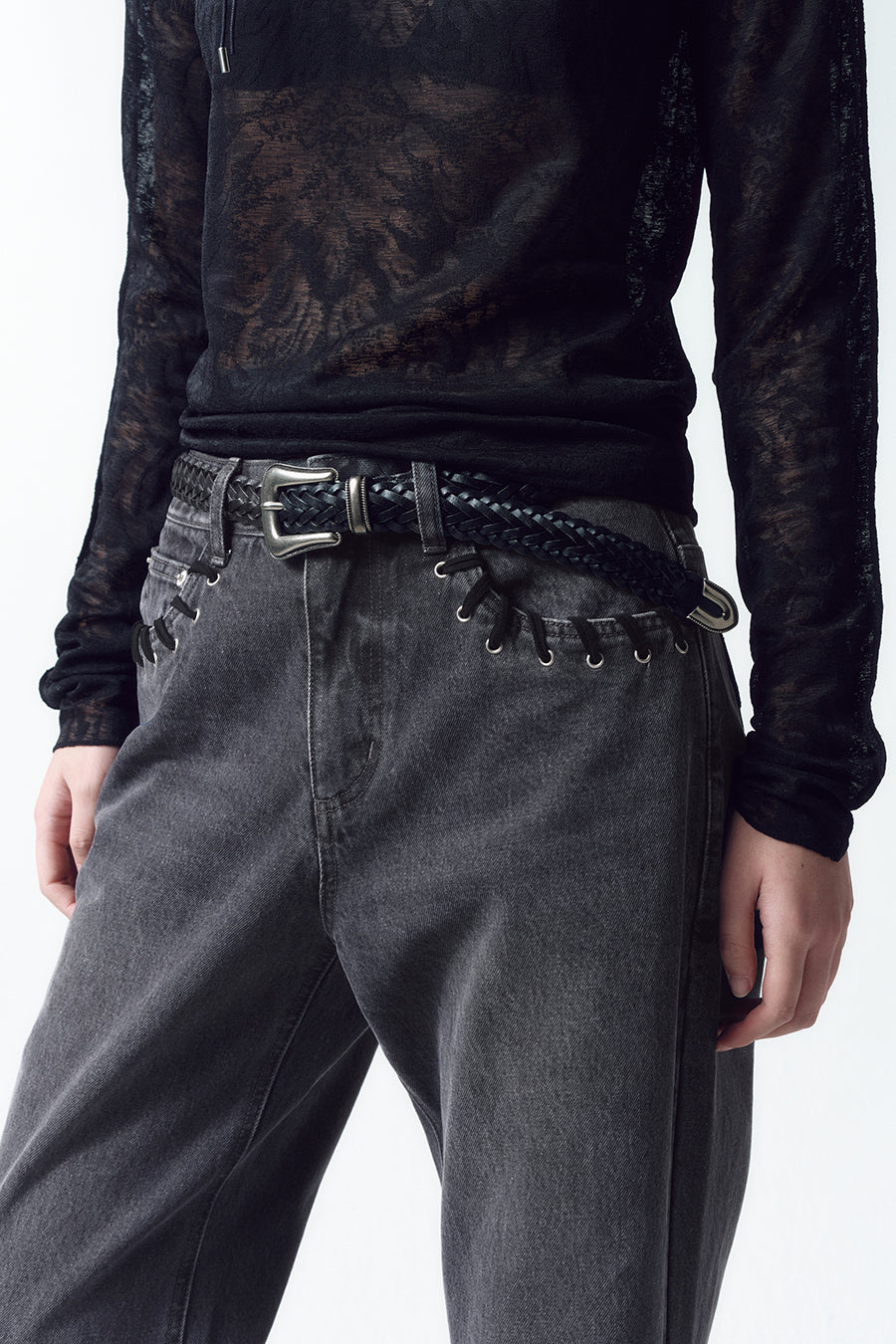 Insilence - Braid belt (Black) product image 5 | TRAB K-Fashion Australia