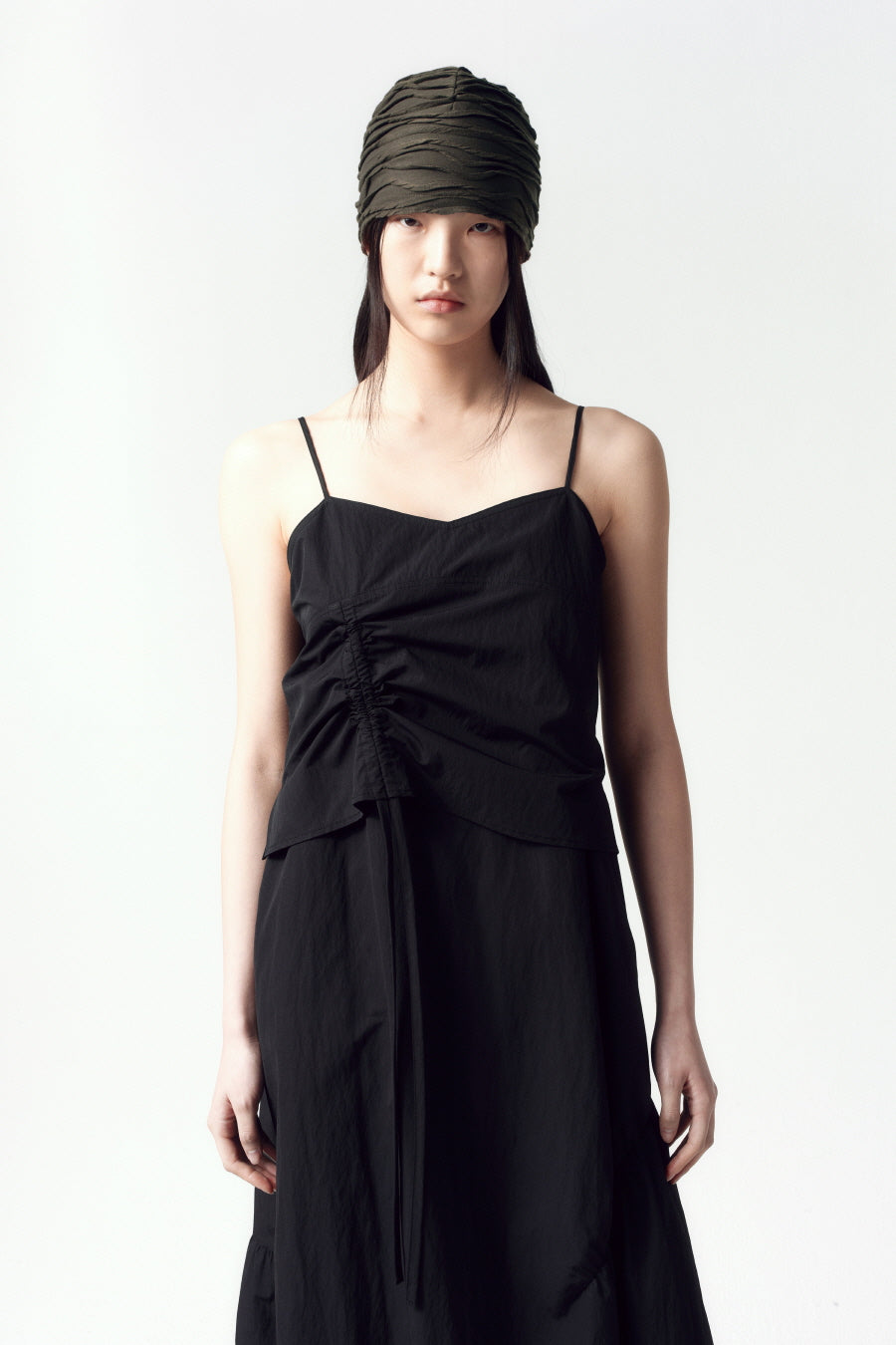 Insilence - Parachute Shirring One Piece (Black) product image 3 | TRAB K-Fashion Australia