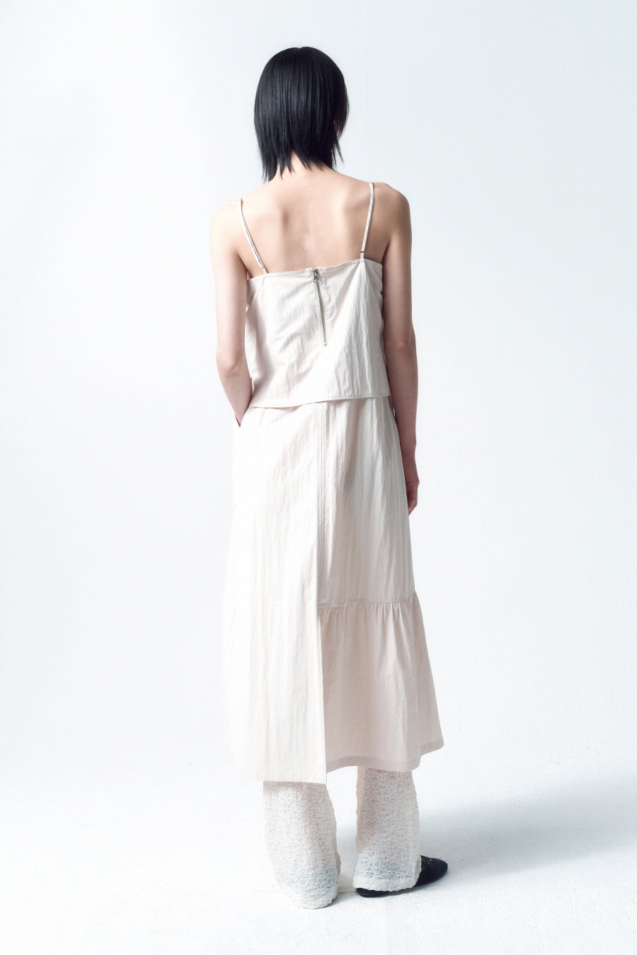 Insilence - Parachute Shirring One Piece (Cream) product image 3 | TRAB K-Fashion Australia