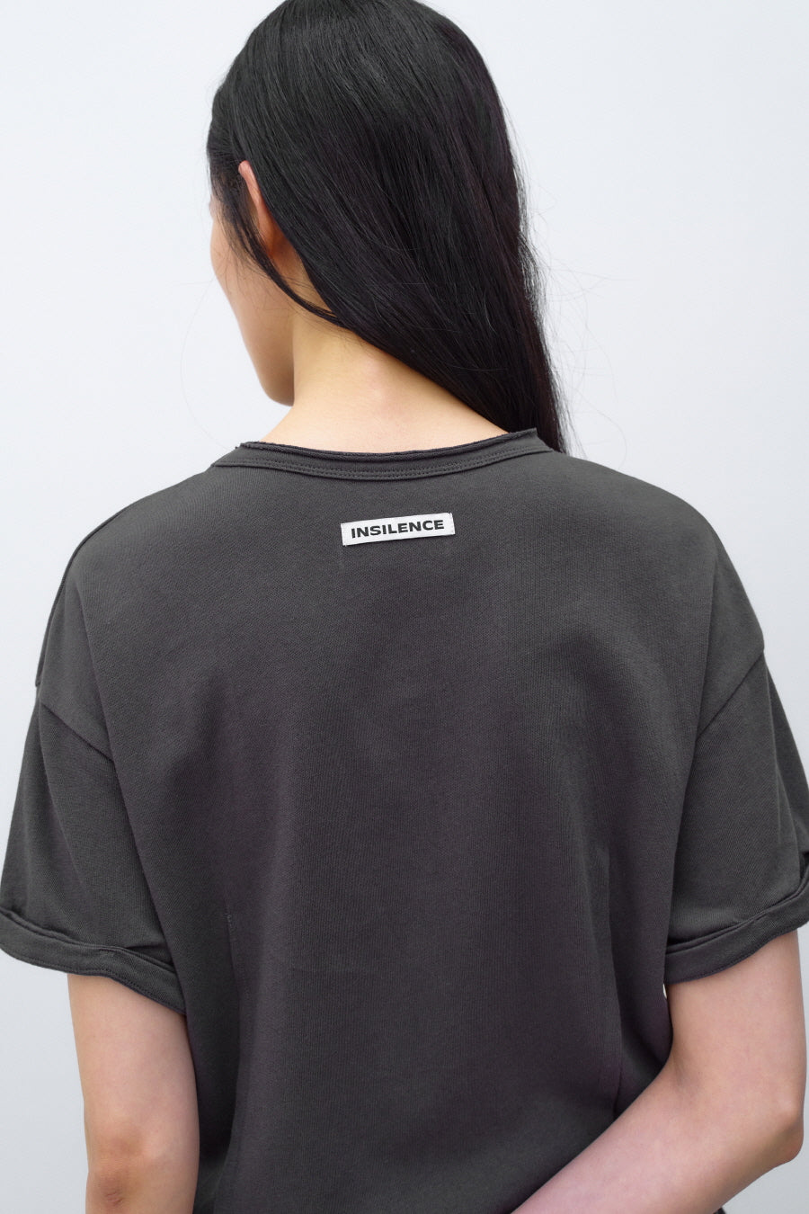 Insilence - Linen Cotton Layered Dress (Charcoal) product image 4 | TRAB K-Fashion Australia