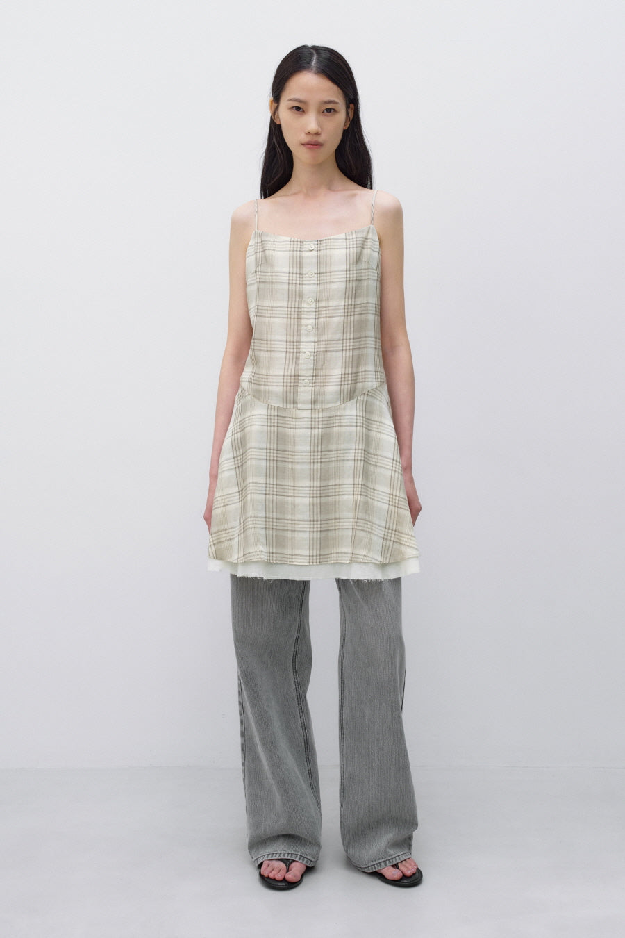 Insilence - Check Mini Dress (Beige) product image 4 | TRAB K-Fashion Australia