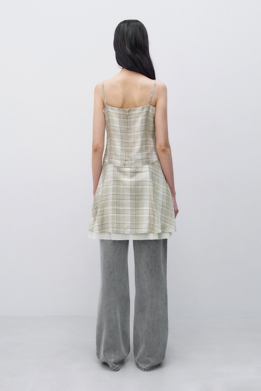Insilence - Check Mini Dress (Beige) product image 6 | TRAB K-Fashion Australia