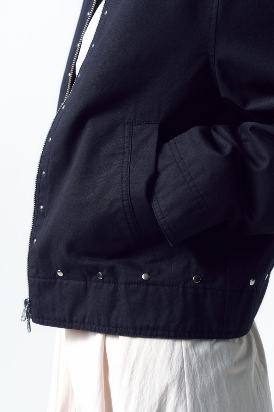 Insilence - Cotton Stud Jacket (Black) product image 2 | TRAB K-Fashion Australia
