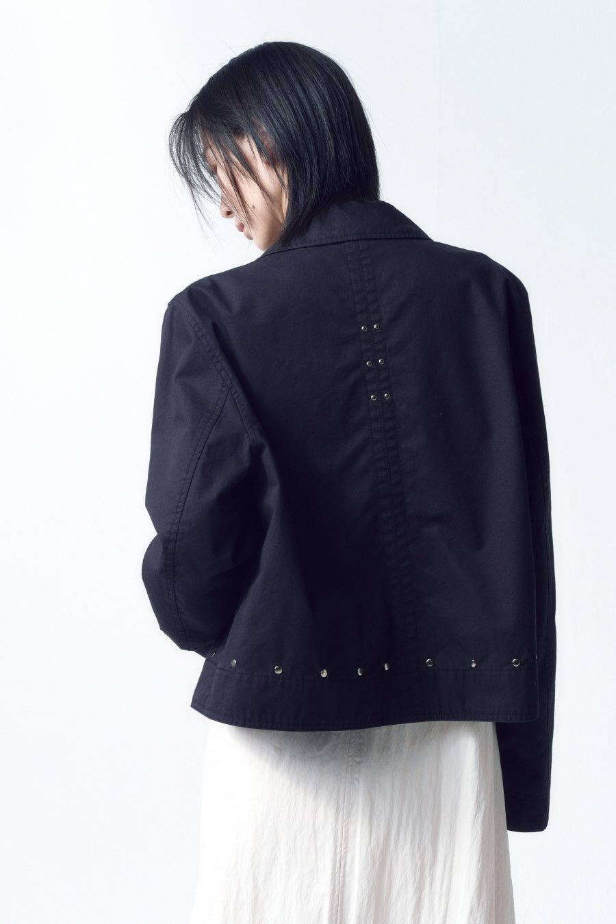 Insilence - Cotton Stud Jacket (Black) product image 5 | TRAB K-Fashion Australia