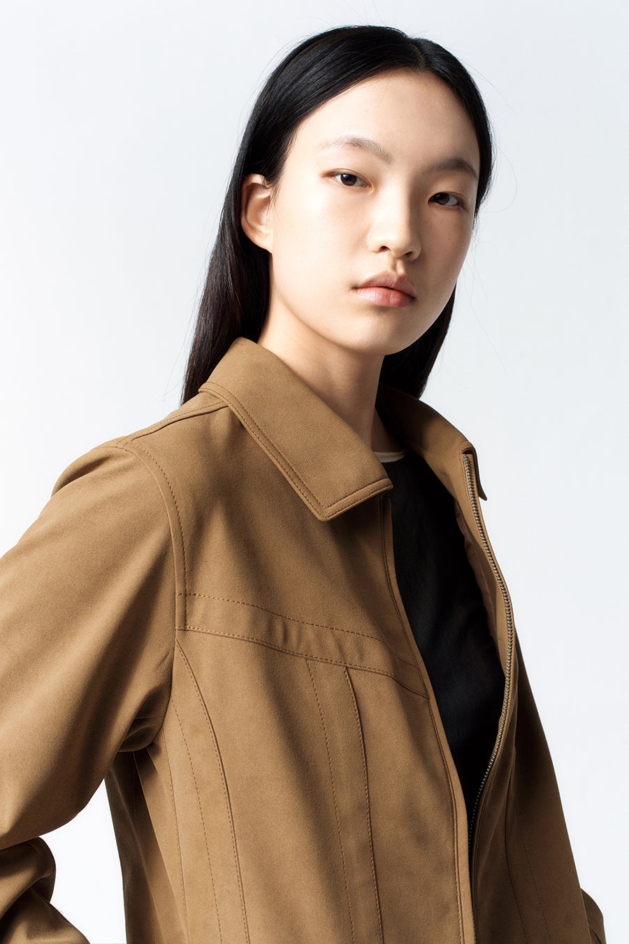 Insilence - Vintage Faux Suede Jacket (Camel) product image 1 | TRAB K-Fashion Australia