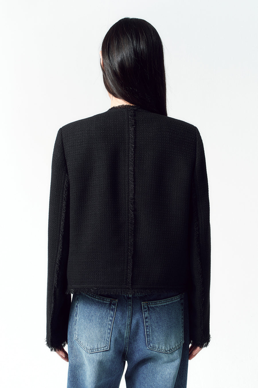 Insilence - Studded tweed jacket (Black) product image 6 | TRAB K-Fashion Australia