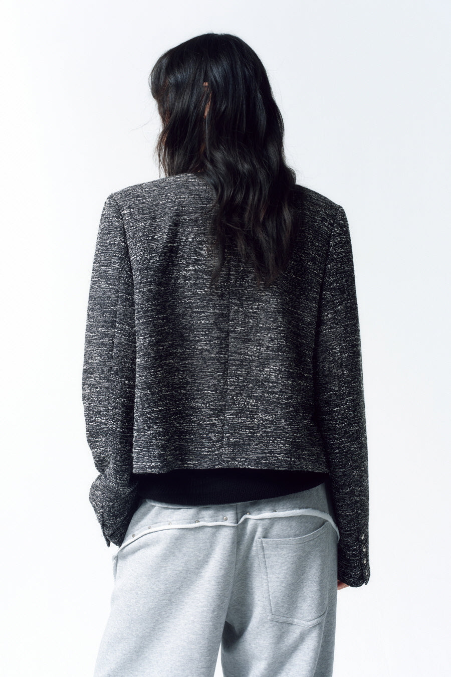 Insilence - Snap Detail Tweed Jacket (Multi) product image 3 | TRAB K-Fashion Australia