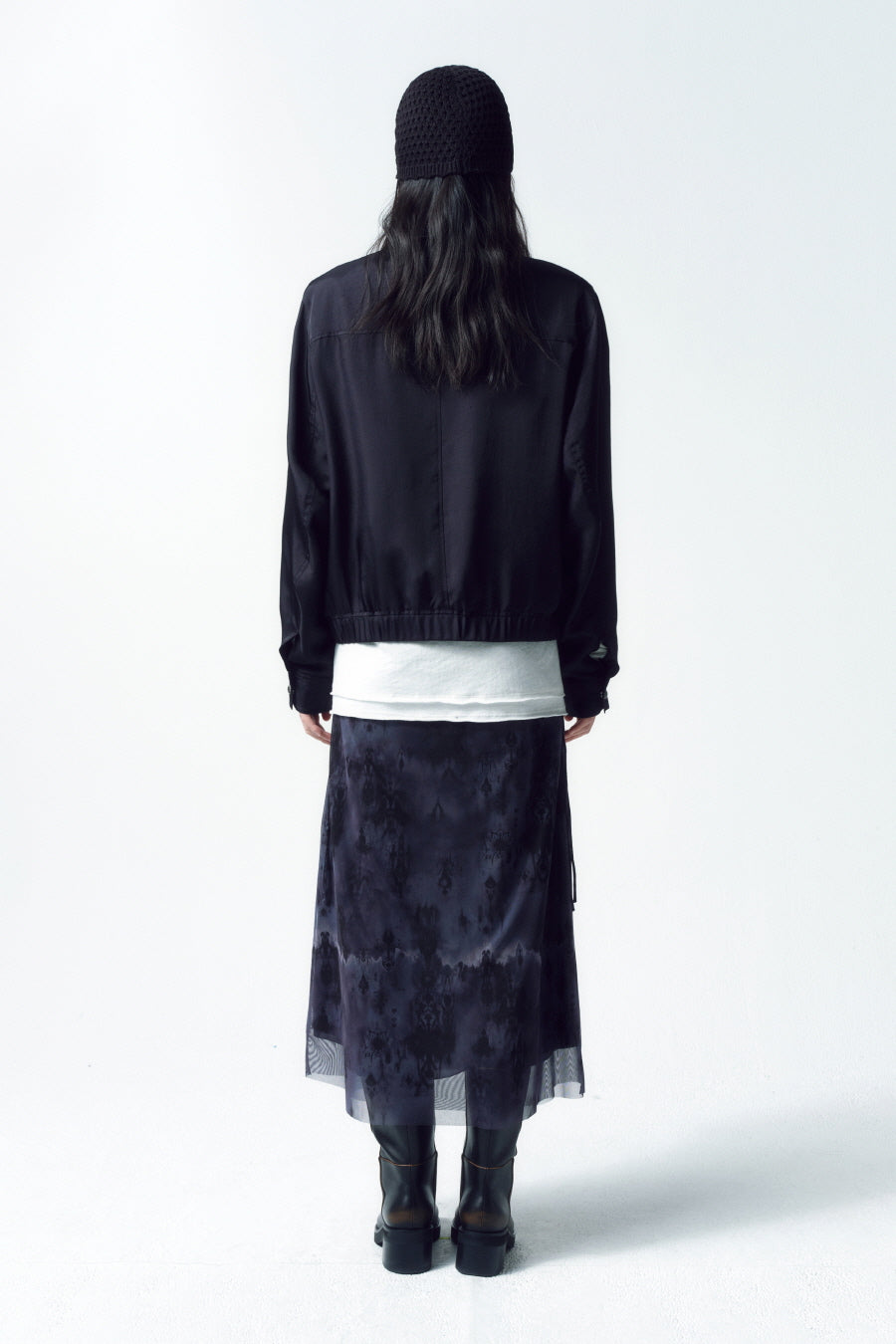 Insilence - Minimal Satin Jumper (Black) product image 4 | TRAB K-Fashion Australia