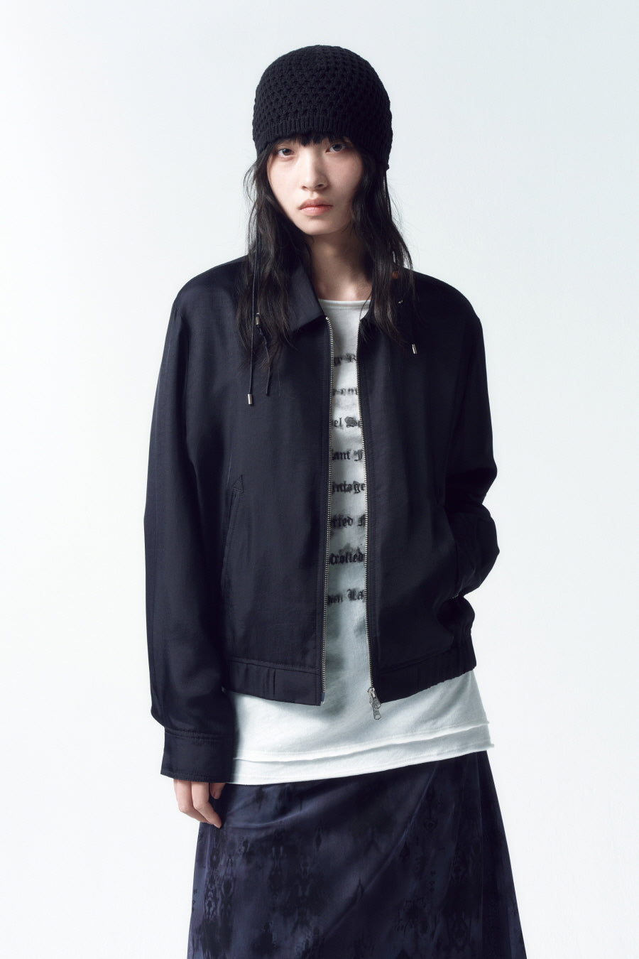 Insilence - Minimal Satin Jumper (Black) product image 5 | TRAB K-Fashion Australia
