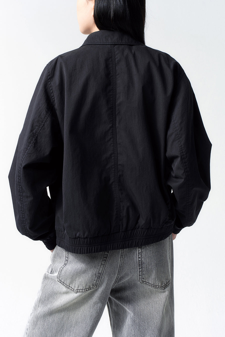 Insilence - Washed Cotton Stud Jumper (Black) product image 4 | TRAB K-Fashion Australia