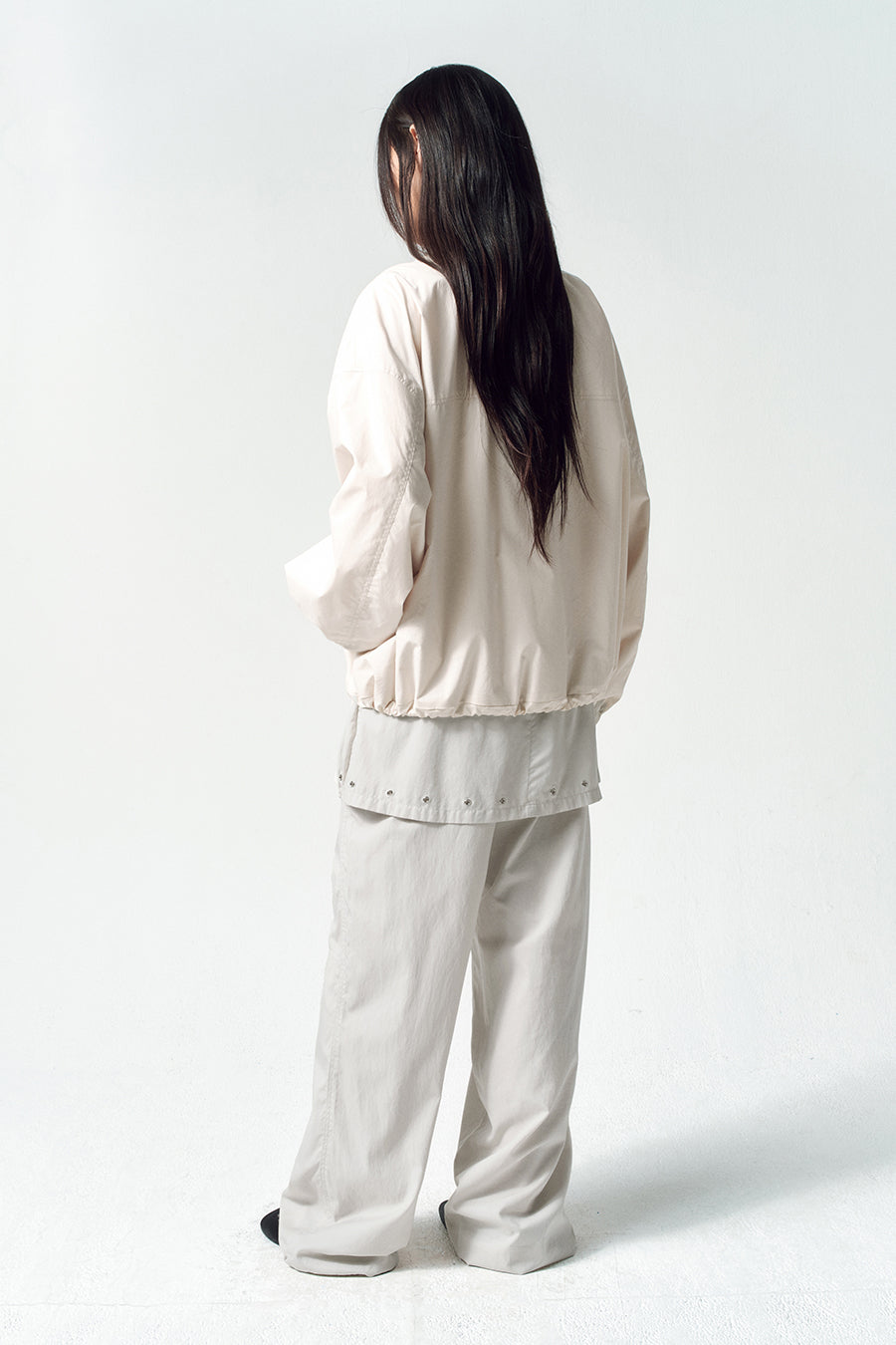 Insilence - Chintz Oversized Jumper (Ash Ivory) product image 4 | TRAB K-Fashion Australia