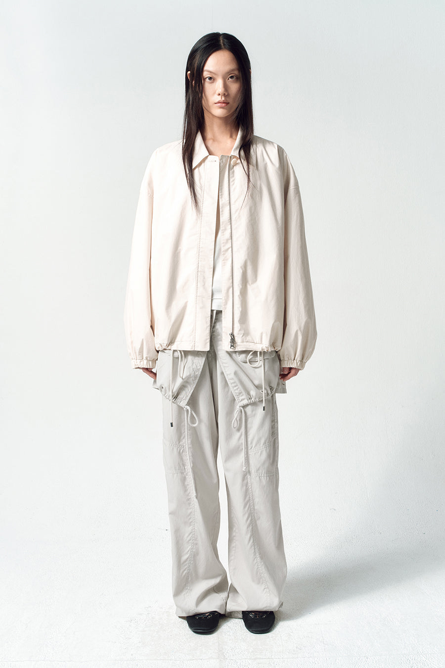 Insilence - Chintz Oversized Jumper (Ash Ivory) product image 5 | TRAB K-Fashion Australia