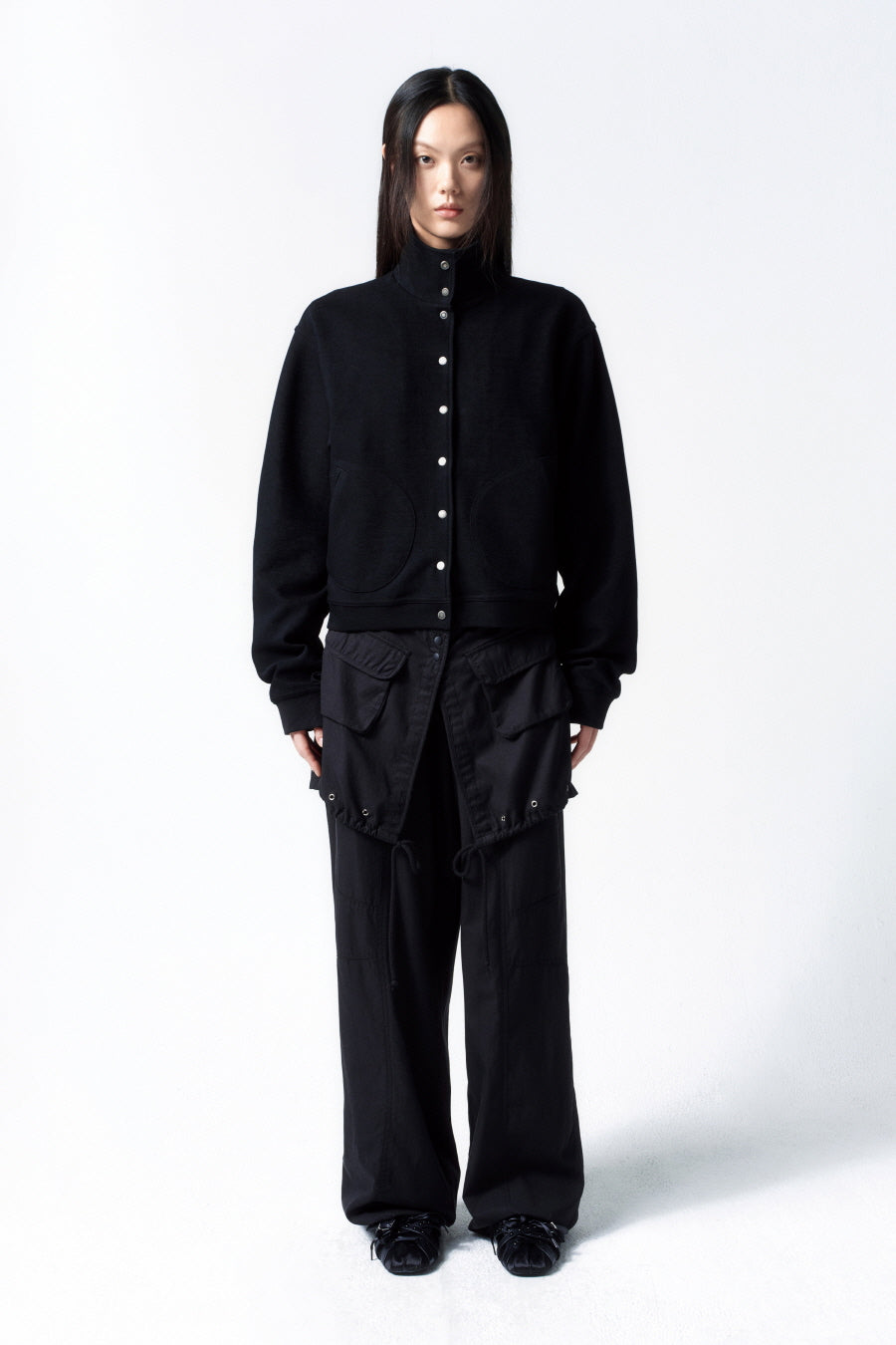 Insilence - Soft Snap Jumper (Black) product image 5 | TRAB K-Fashion Australia