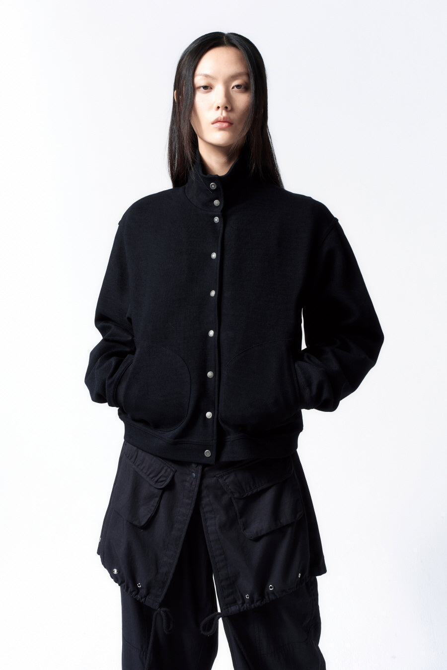 Insilence - Soft Snap Jumper (Black) product image 6 | TRAB K-Fashion Australia