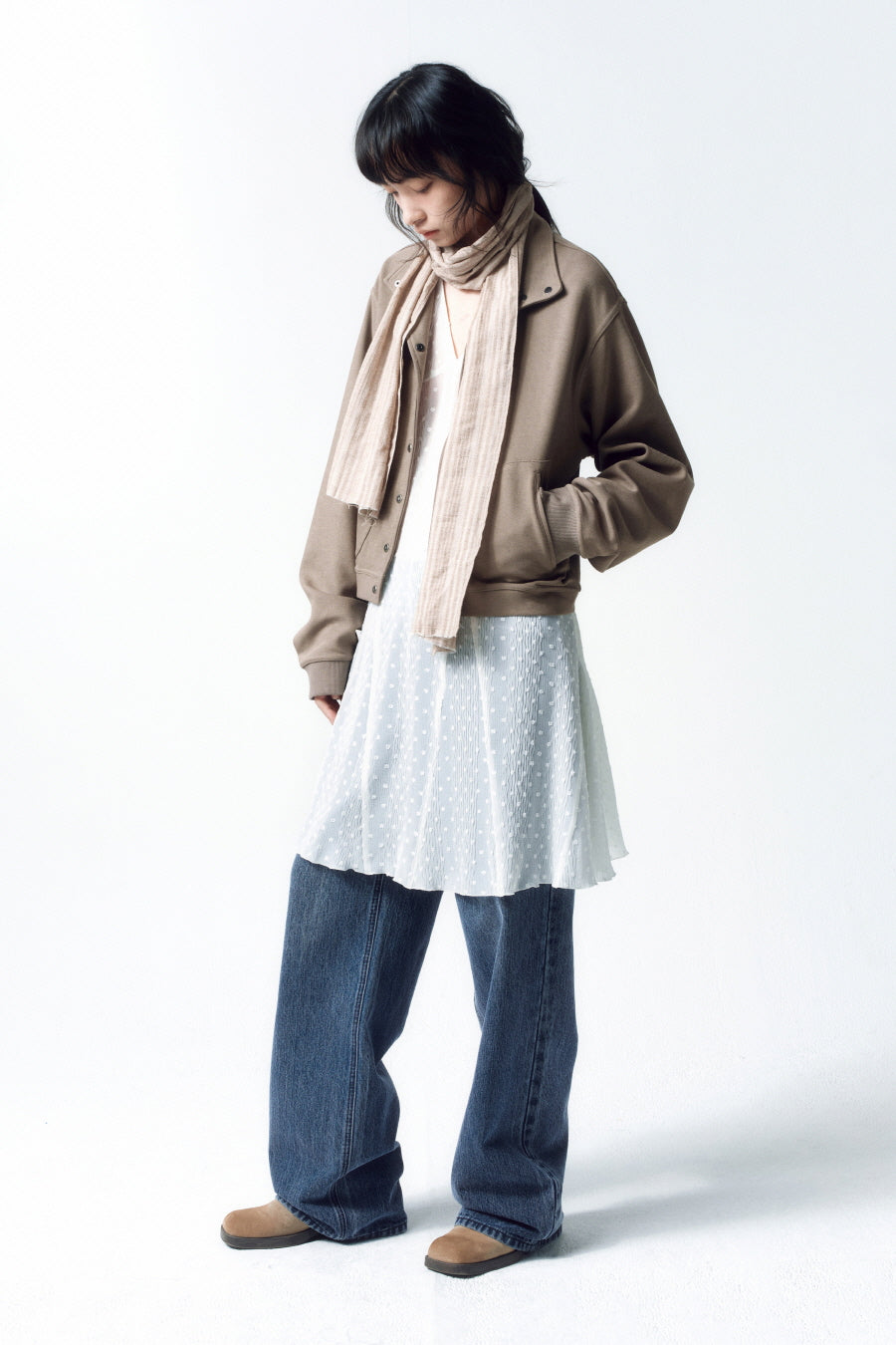 Insilence - Soft Snap Jumper (Khaki) product image 2 | TRAB K-Fashion Australia