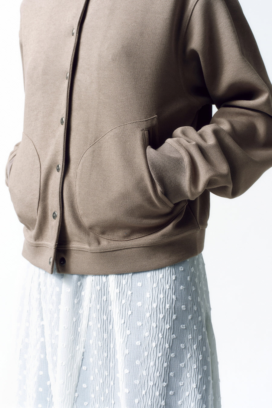 Insilence - Soft Snap Jumper (Khaki) product image 4 | TRAB K-Fashion Australia