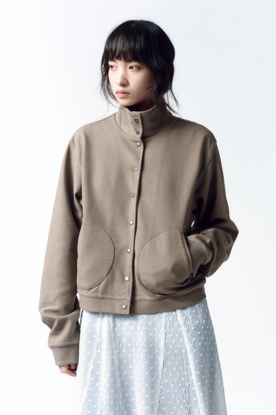 Insilence - Soft Snap Jumper (Khaki) product image 5 | TRAB K-Fashion Australia