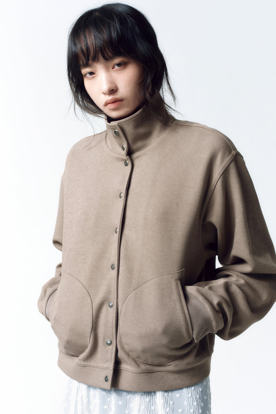 Insilence - Soft Snap Jumper (Khaki) product image 6 | TRAB K-Fashion Australia