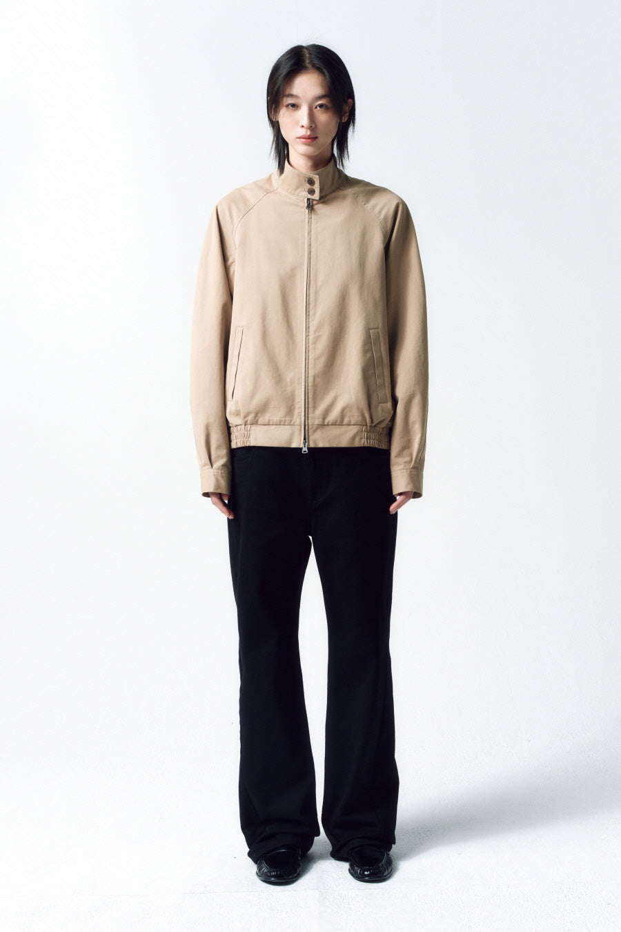 Insilence - Vintage Harrington Jumper (Beige) product image 5 | TRAB K-Fashion Australia
