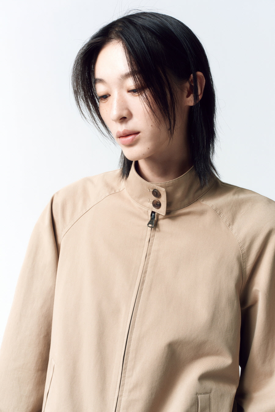 Insilence - Vintage Harrington Jumper (Beige) product image 6 | TRAB K-Fashion Australia