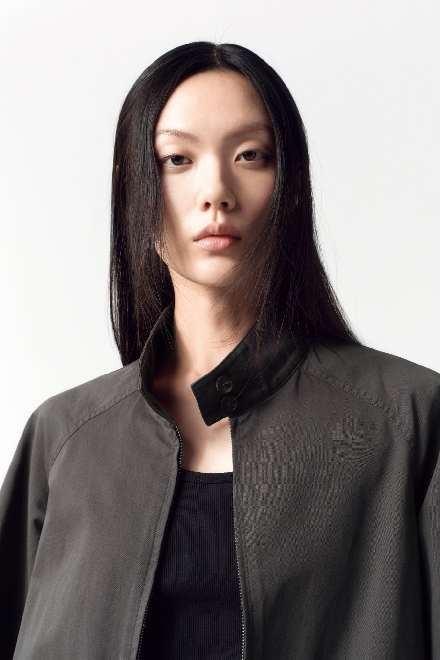 Insilence - Vintage Harrington Jumper (Charcoal) product image 4 | TRAB K-Fashion Australia