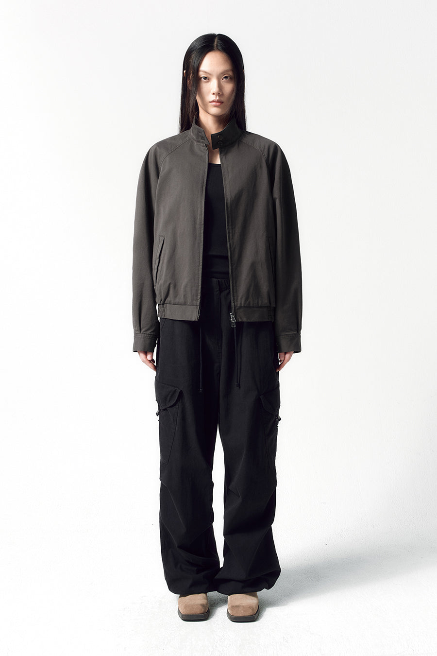 Insilence - Washed Flight Cargo Pants (Black) product image 6 | TRAB K-Fashion Australia
