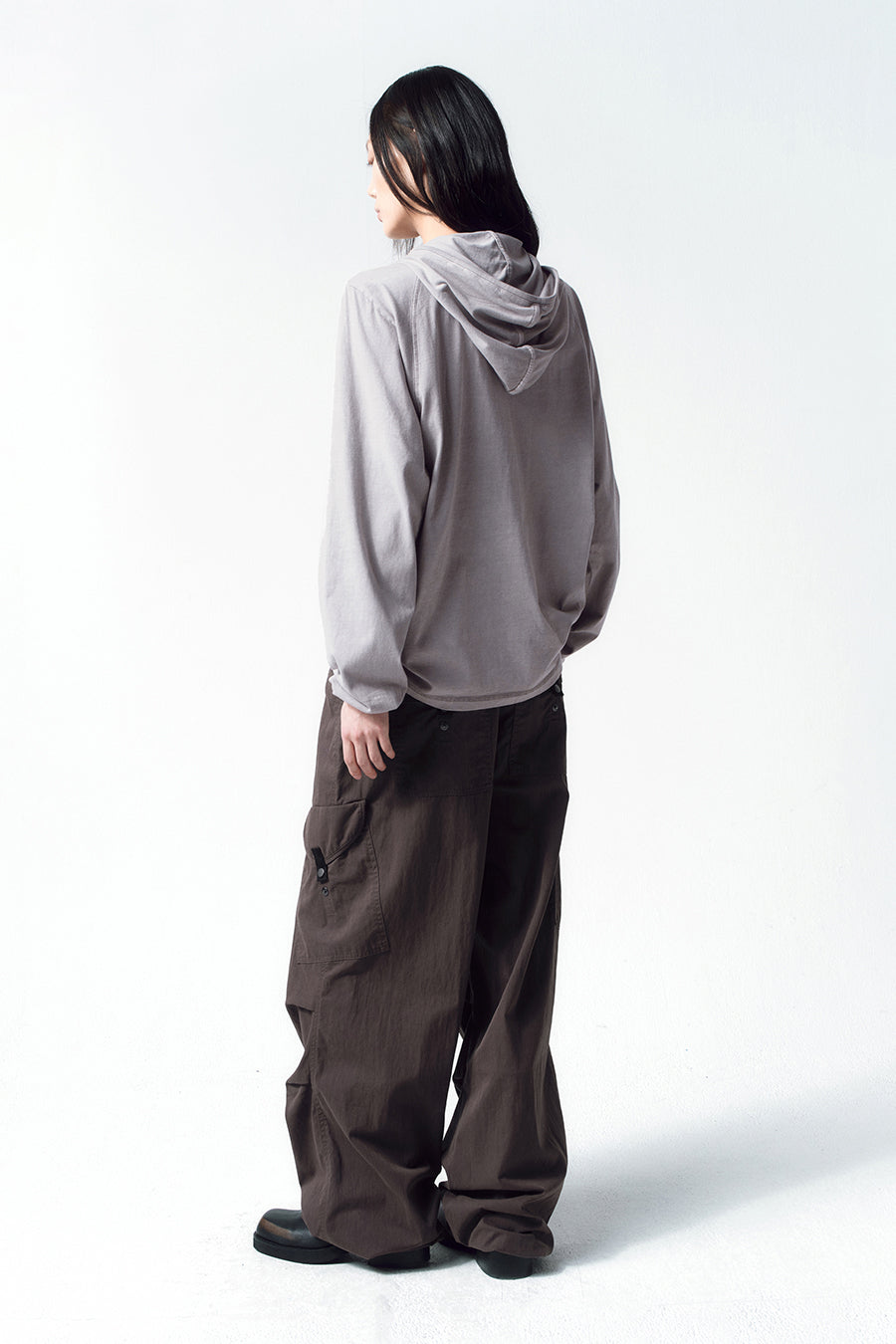 Insilence - Washed Flight Cargo Pants (Brown) product image 6 | TRAB K-Fashion Australia