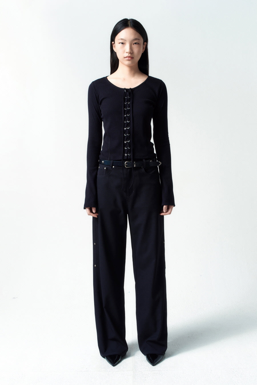 Insilence - Summer Stretch Pants (Black) product image 2 | TRAB K-Fashion Australia