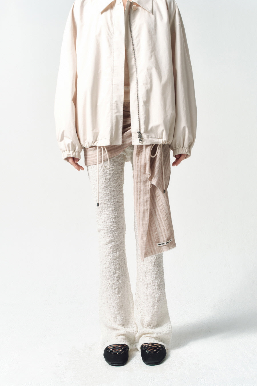Insilence - Flare Fit Lace Pants (Ivory) product image 3 | TRAB K-Fashion Australia