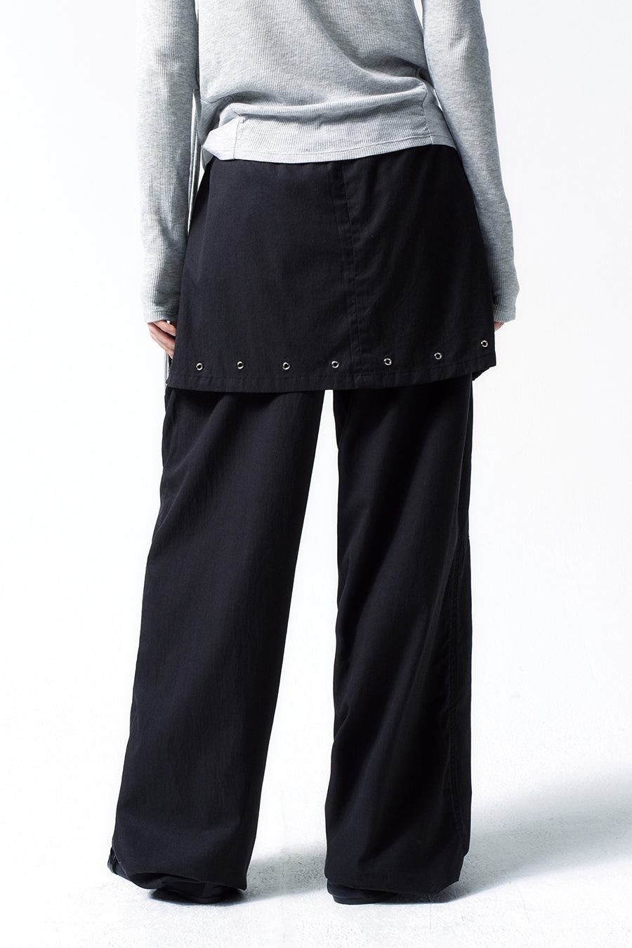 Insilence - Layered Parachute Pants (Black) product image 4 | TRAB K-Fashion Australia