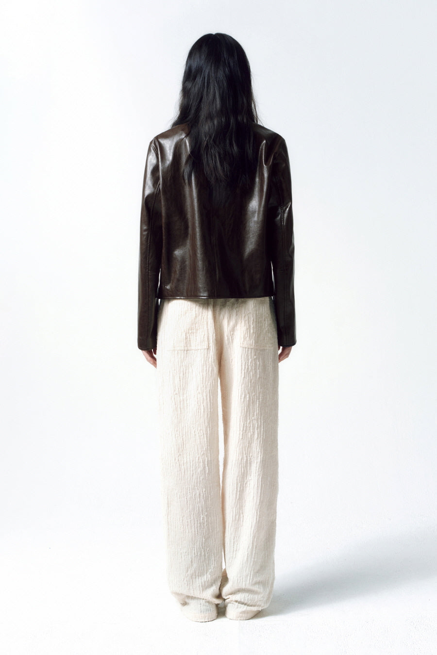 Insilence - Textured Crease Pants (Ivory) product image 4 | TRAB K-Fashion Australia