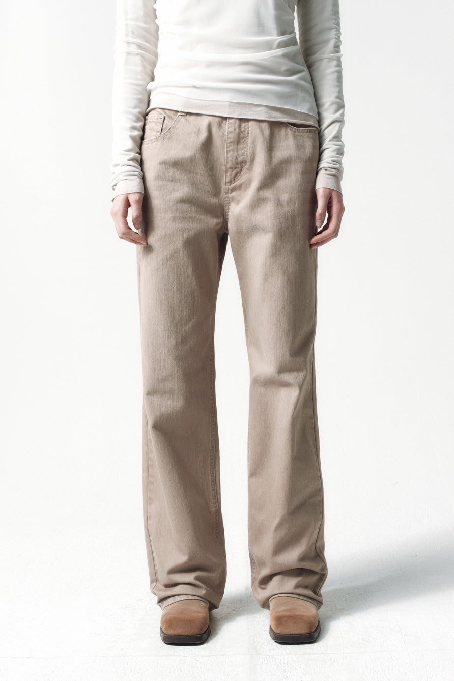 Insilence - Soft Color Denim (Beige) product image 3 | TRAB K-Fashion Australia