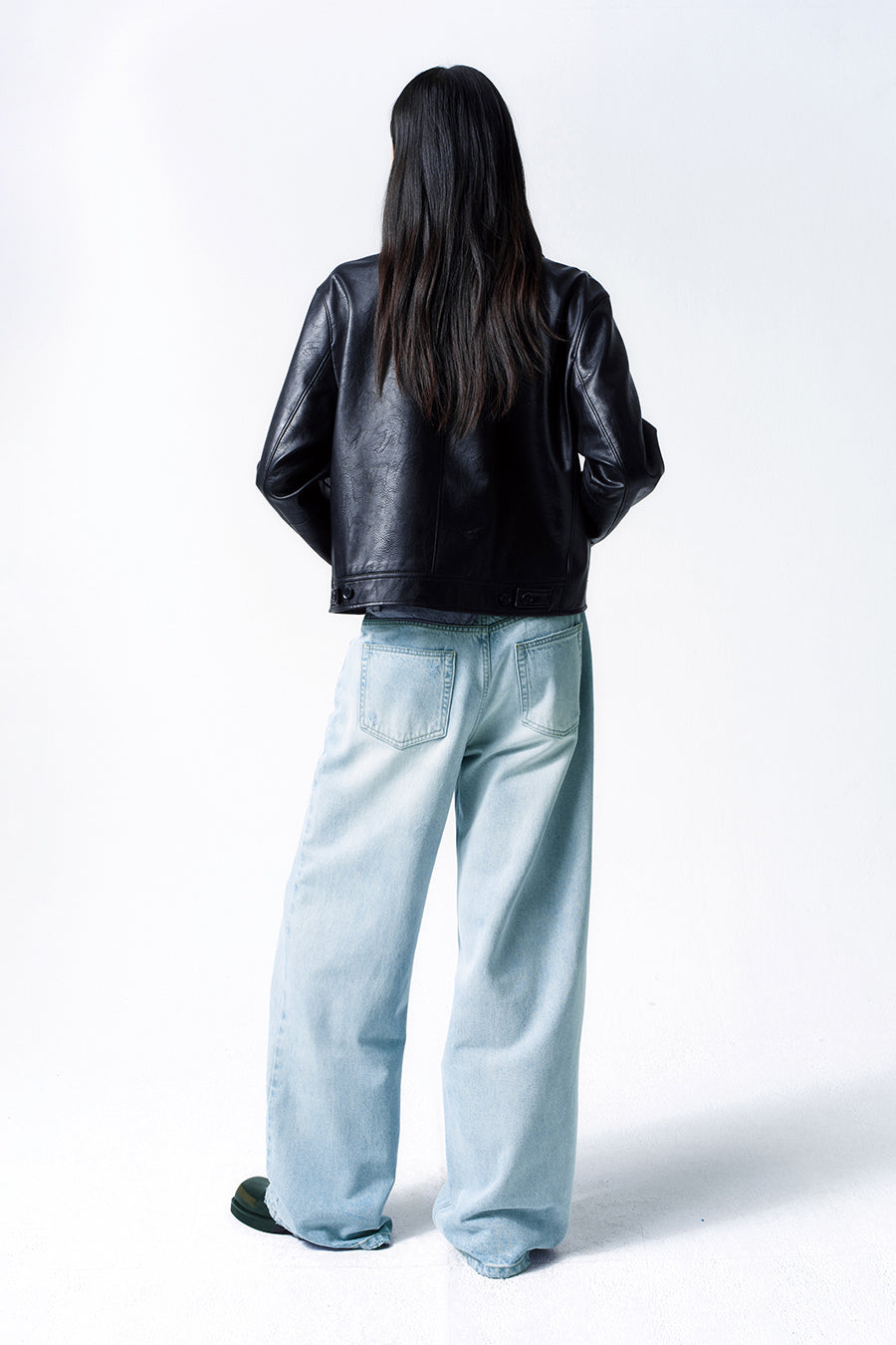 Insilence - Low-Waist Wide Jeans (Light Blue) product image 3 | TRAB K-Fashion Australia
