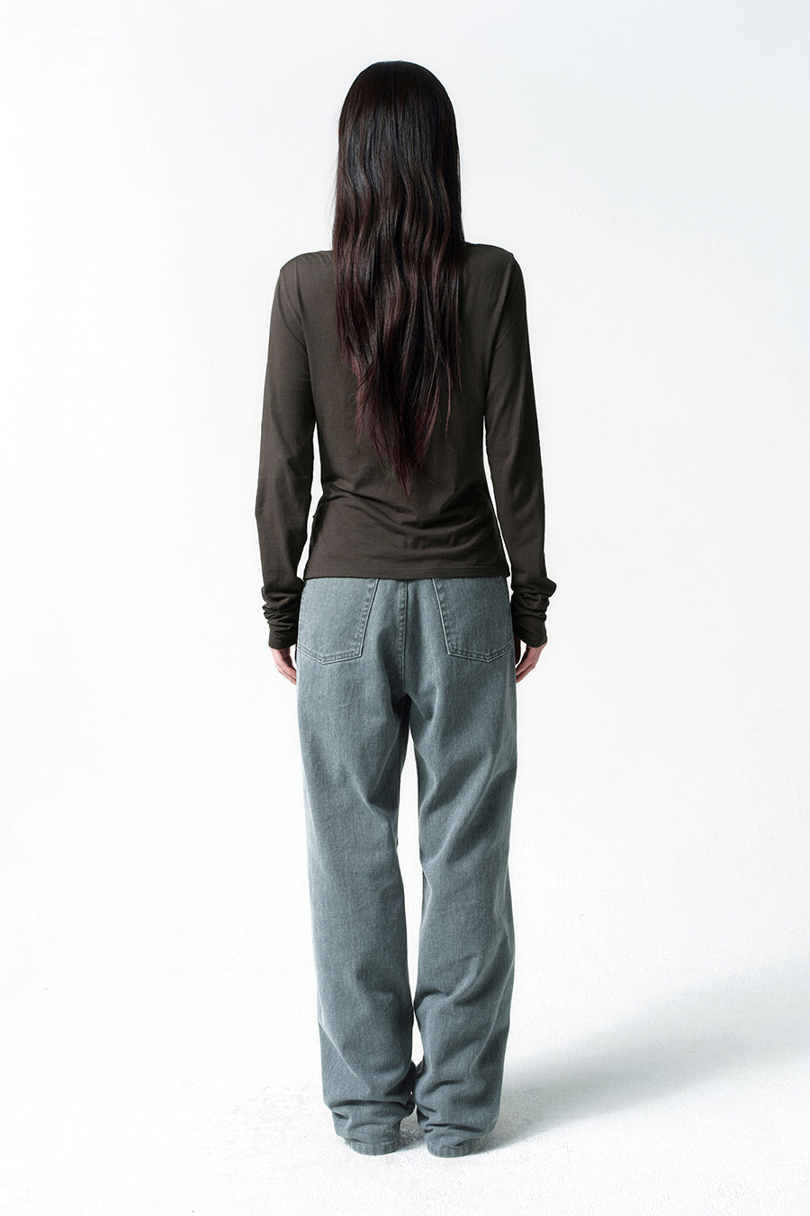 Insilence - Curved Cation Denim (Blue Grey) product image 4 | TRAB K-Fashion Australia