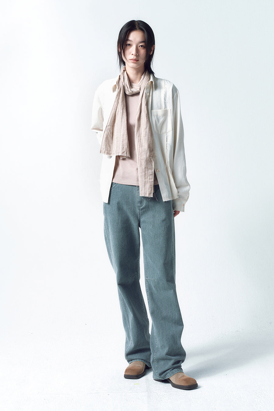 Insilence - Curved Cation Denim (Blue Grey) product image 5 | TRAB K-Fashion Australia