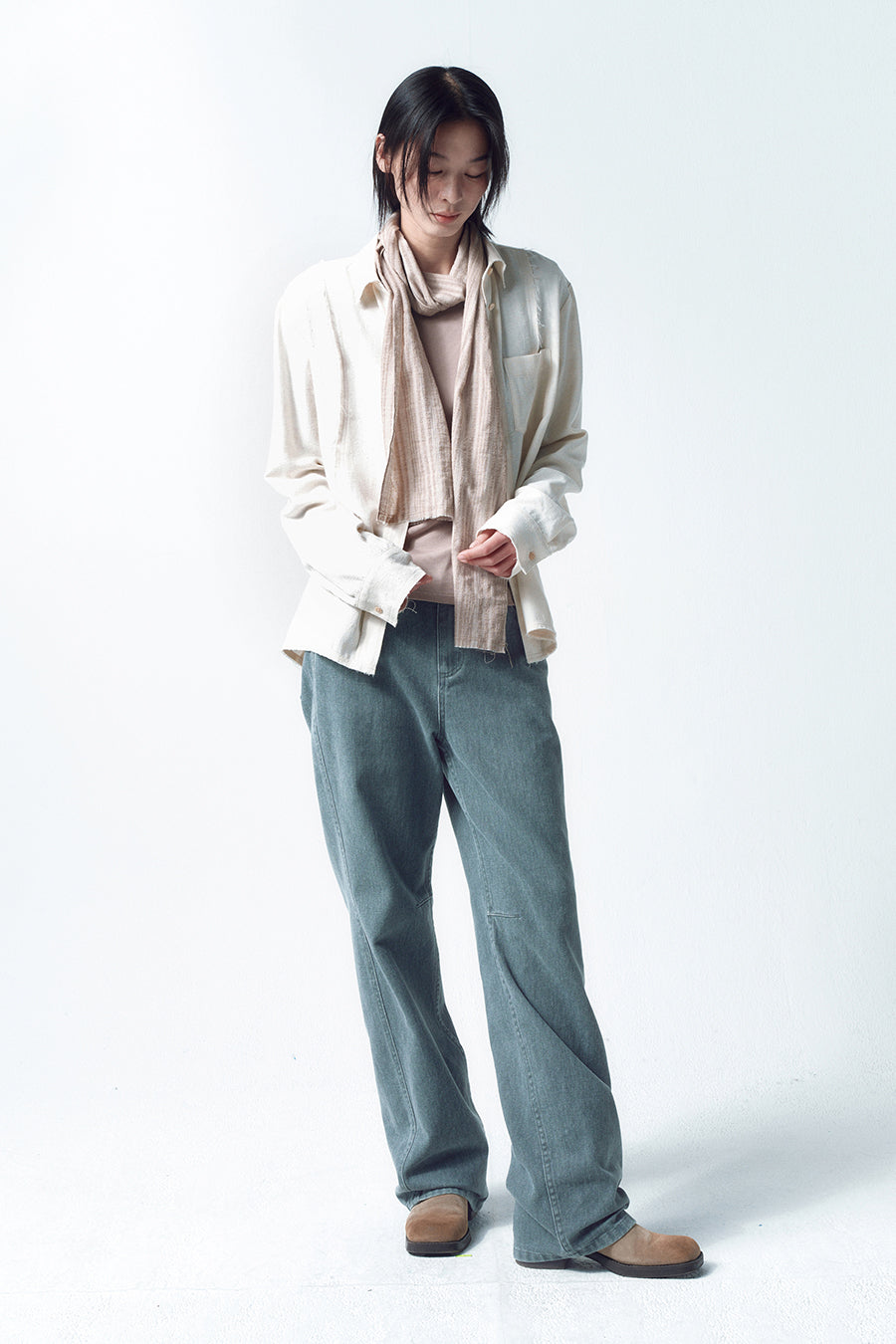 Insilence - Curved Cation Denim (Blue Grey) product image 6 | TRAB K-Fashion Australia