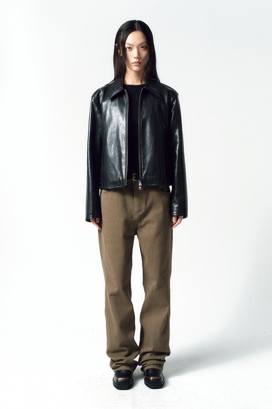 Insilence - Curved Cation Denim (Khaki) product image 6 | TRAB K-Fashion Australia