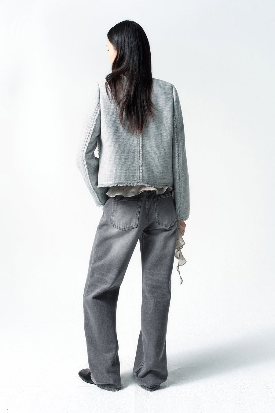 Insilence - Classic Washed Denim (Light Grey) product image 5 | TRAB K-Fashion Australia
