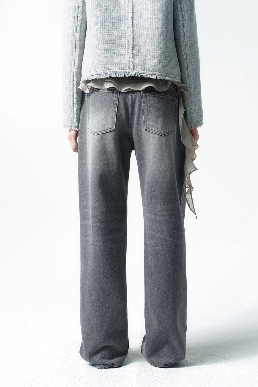 Insilence - Classic Washed Denim (Light Grey) product image 6 | TRAB K-Fashion Australia