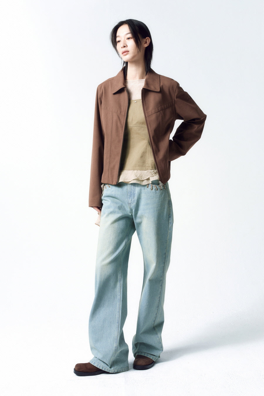 Insilence - Western Semi Bootcut (Ash Blue) product image 7 | TRAB K-Fashion Australia