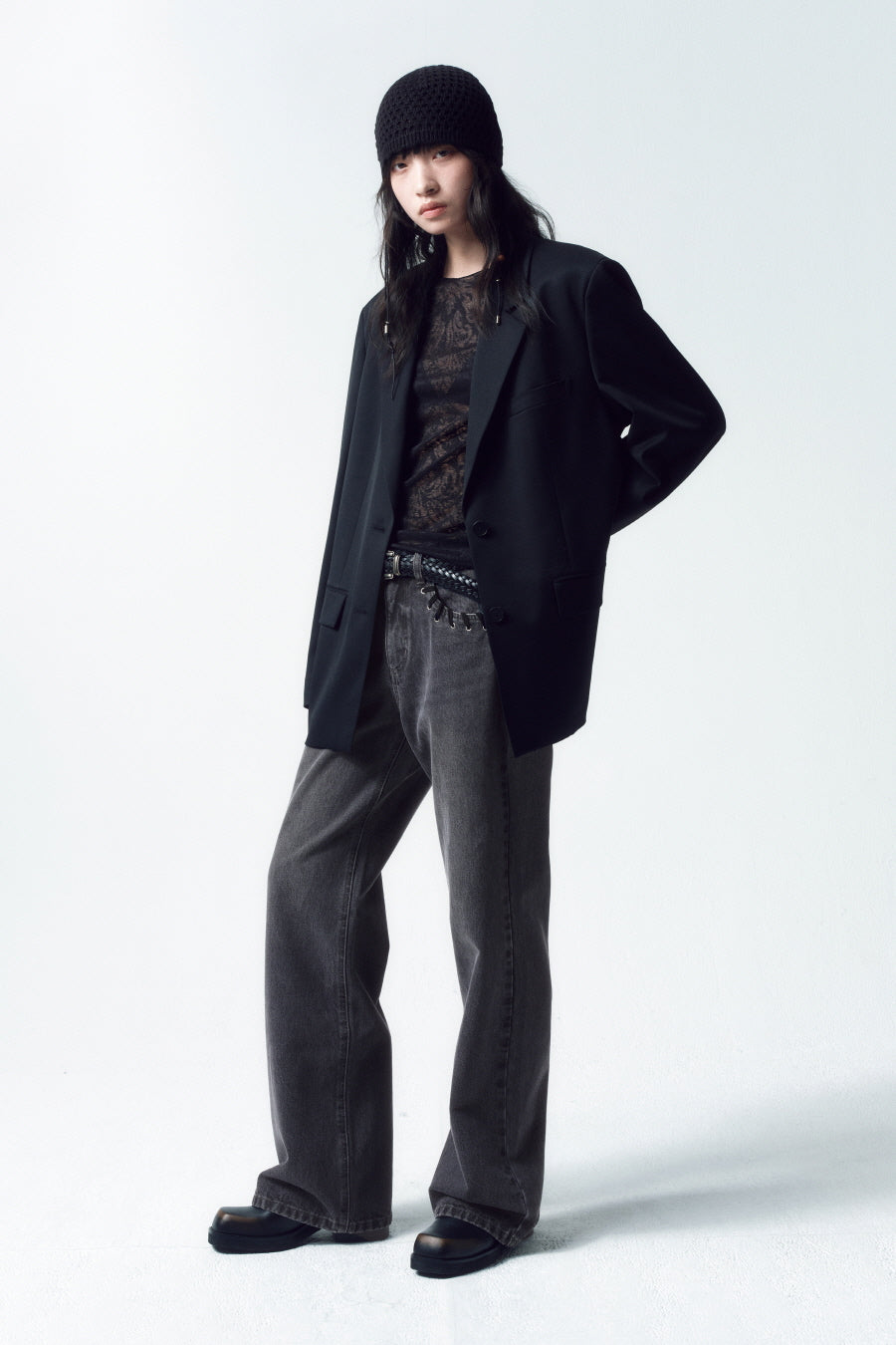 Insilence - Western Semi Bootcut (Black) product image 7 | TRAB K-Fashion Australia