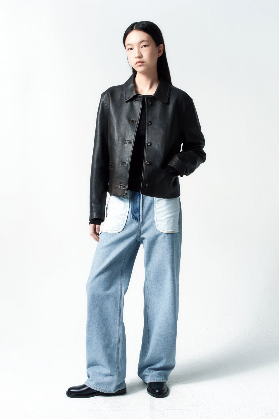 Insilence - Reverse Straight Denim (Blue) product image 6 | TRAB K-Fashion Australia