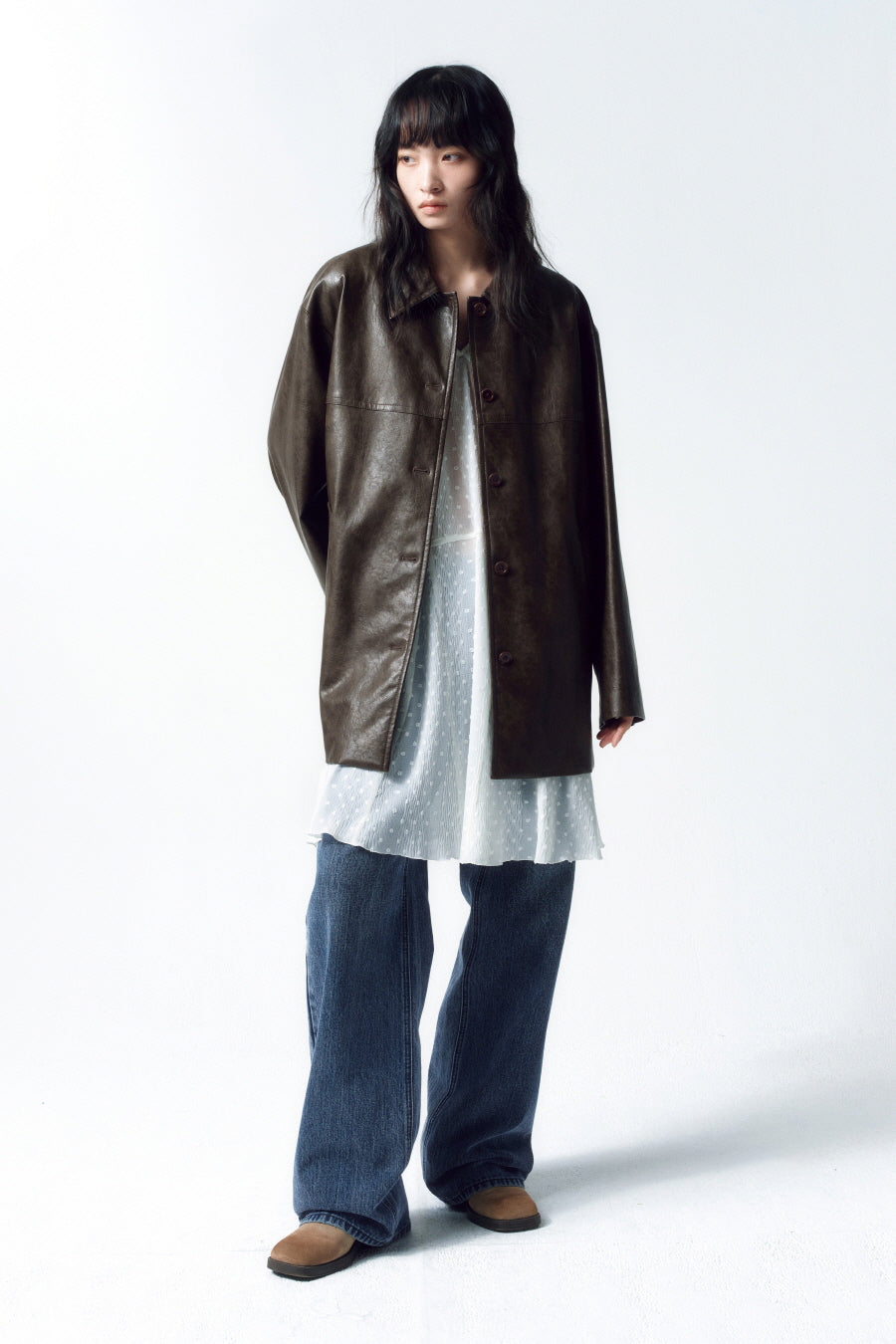 Insilence - Broken Twill Straight Jeans (Deep Blue) product image 8 | TRAB K-Fashion Australia