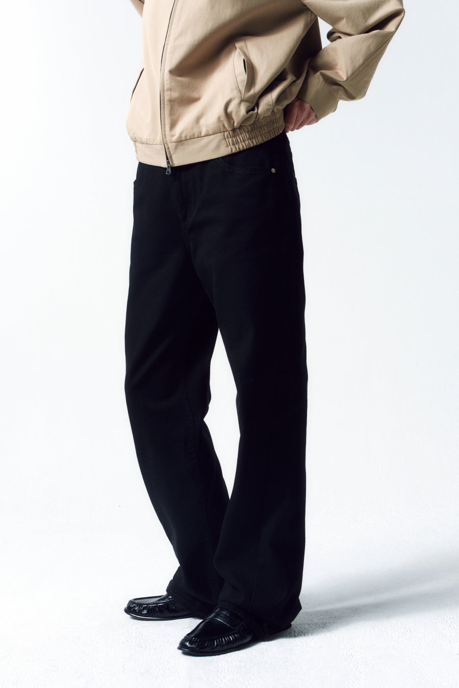 Insilence - Straight Fit Denim (Black) product image 6 | TRAB K-Fashion Australia