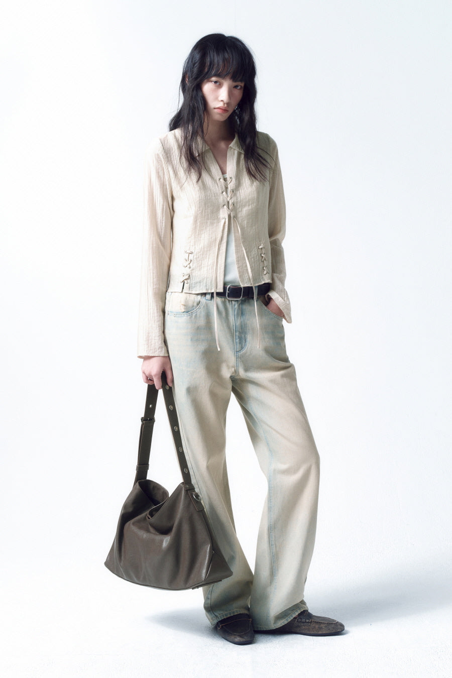 Insilence - Straight Fit Denim (Ash Blue) product image 6 | TRAB K-Fashion Australia